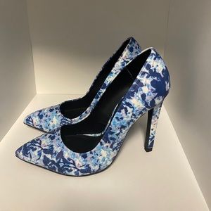 Blue Multi Zara heels -size 36